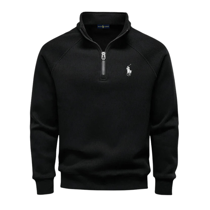 2026 Maglione in Maglia con Mezza Zip Raffinato - Saldi di Fine Serie