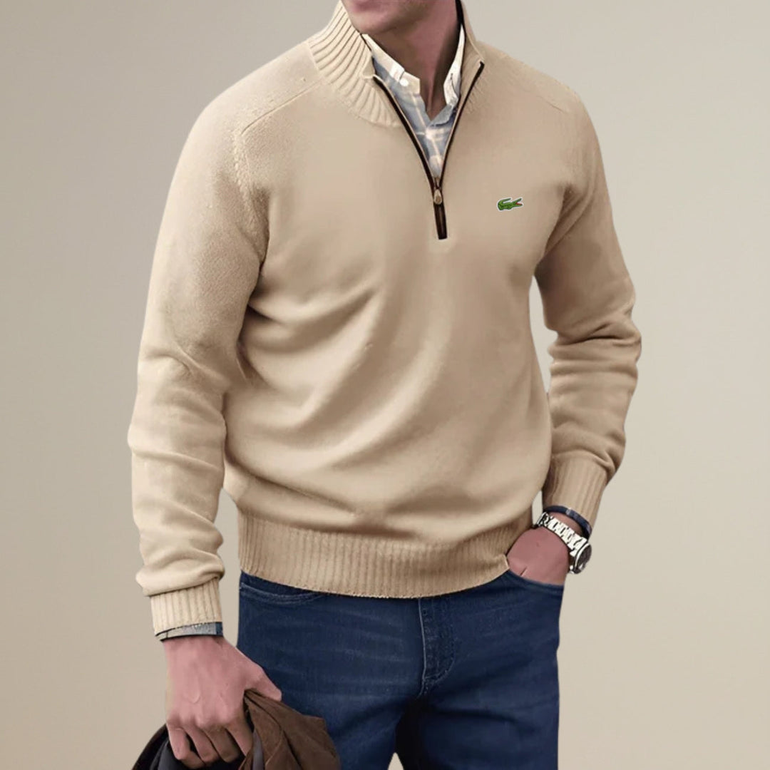 Maglione a Mezzo Zip - Saldi