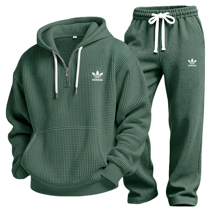 Set Performance in Maglia a Nido d’Ape con Felpa con Cappuccio e Jogger - Saldi di Liquidazione