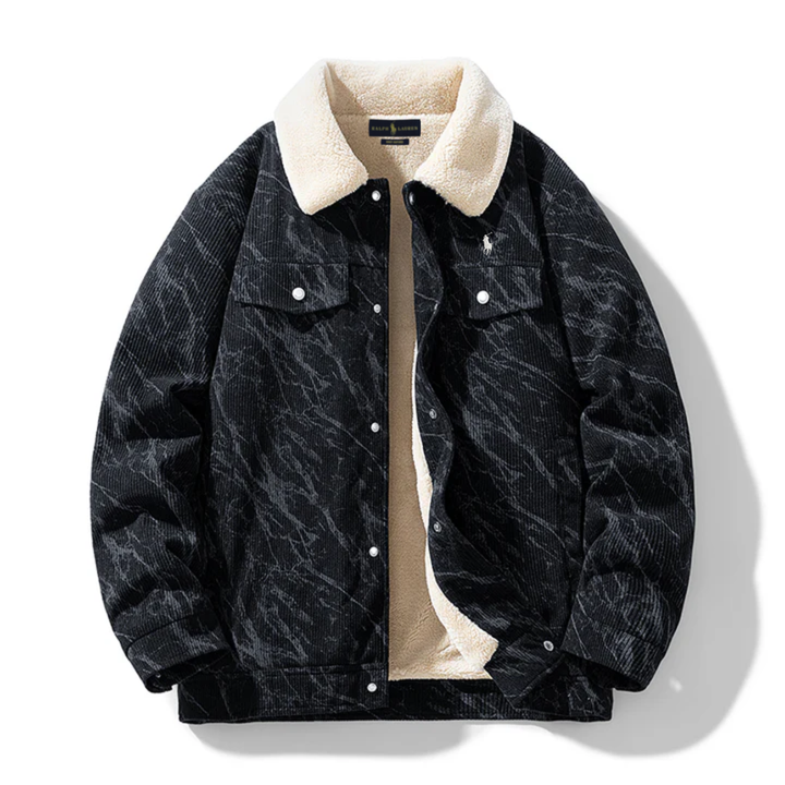 2026 Giacca in Velluto a Coste con Interno Sherpa - Saldi di Liquidazione