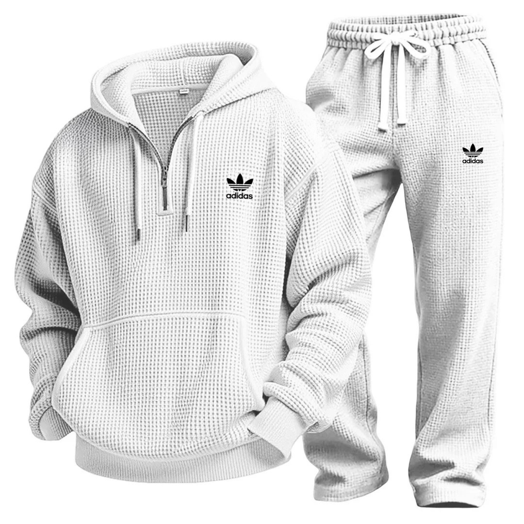 Set Performance in Maglia a Nido d’Ape con Felpa con Cappuccio e Jogger - Saldi di Liquidazione