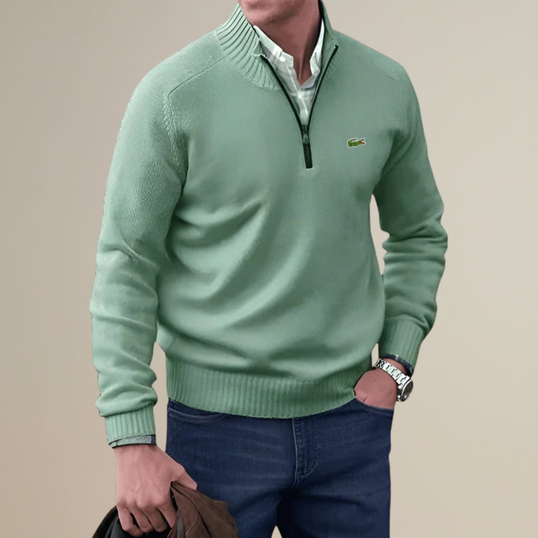 Maglione a Mezzo Zip - Saldi