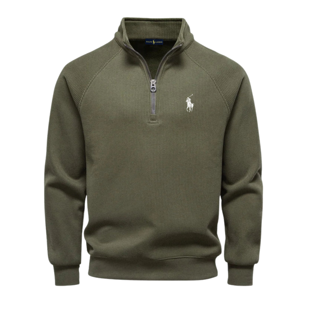 2026 Maglione in Maglia con Mezza Zip Raffinato - Saldi di Fine Serie