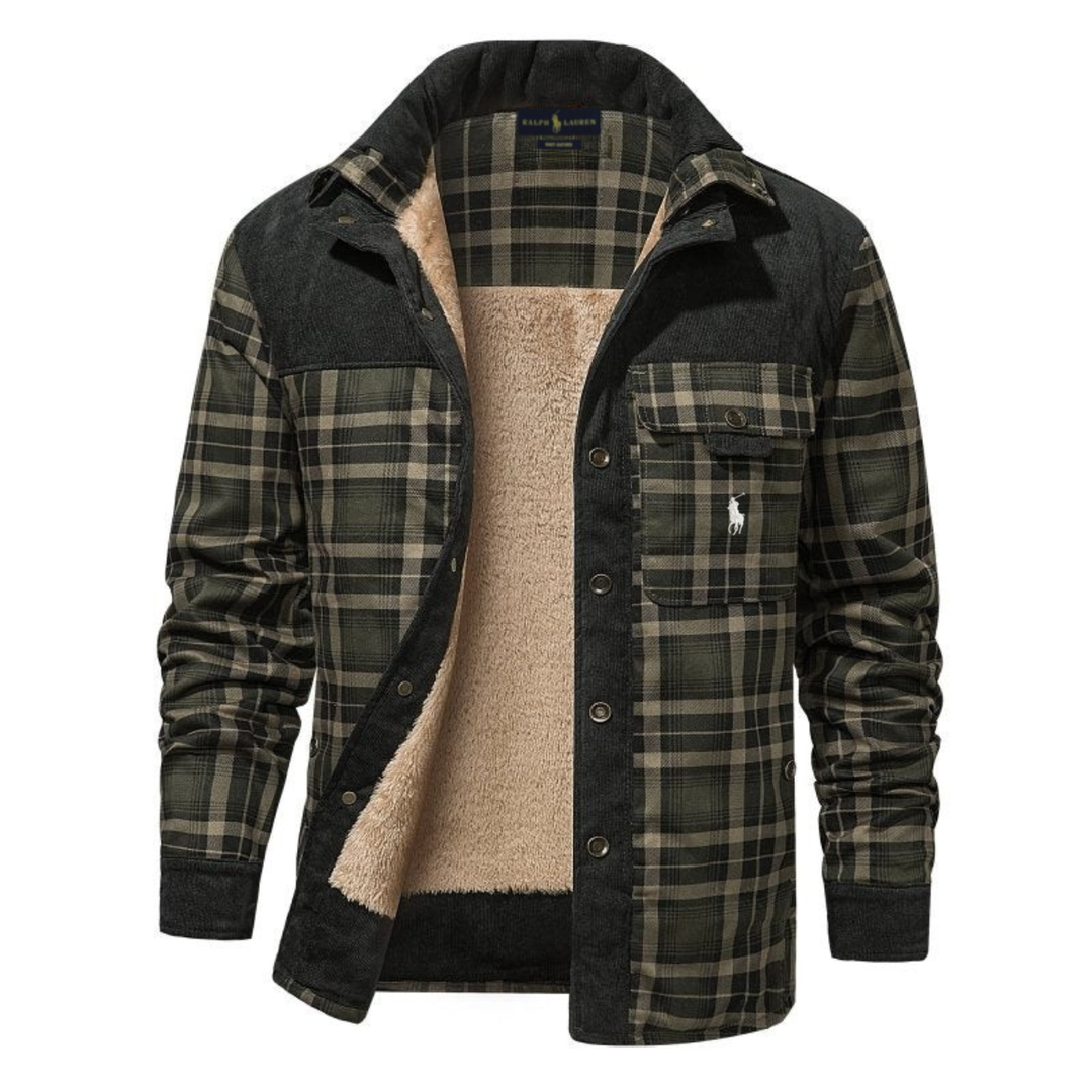 2026 Giacca Heritage a Quadri con Interno Sherpa - Saldi di Liquidazione