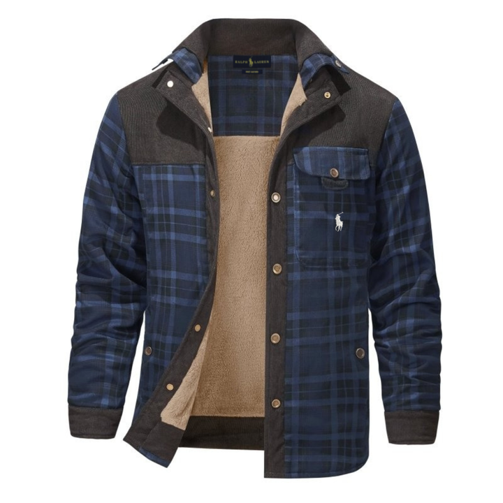 2026 Giacca Heritage a Quadri con Interno Sherpa - Saldi di Liquidazione